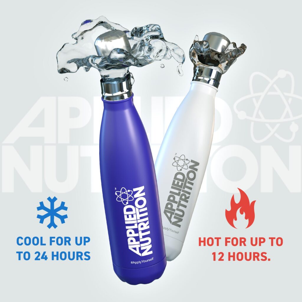 Stainless Steel Flask 500ml | Applied Nutrition - product photo 1, GEAR & Shakers & Drinkware.