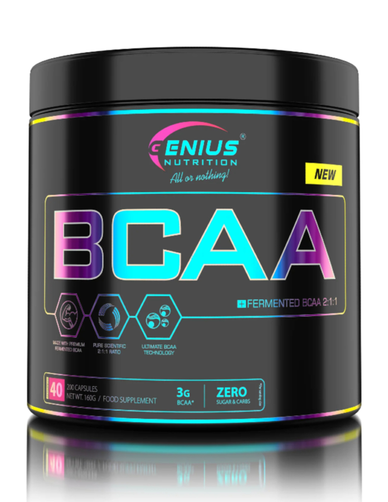 Genius Nutrition BCAA 200 – Enhanced Muscle Recovery Formula | Genius Nutrition | 200 Capsules - Science-Backed Performance Genius Nutrition BCAA 200 – Enhanced Muscle Recovery Formula | Genius Nutrition | 200 Capsules | Clinical-Grade Longevity Protocol, Amino Acids & SPORT supplement.