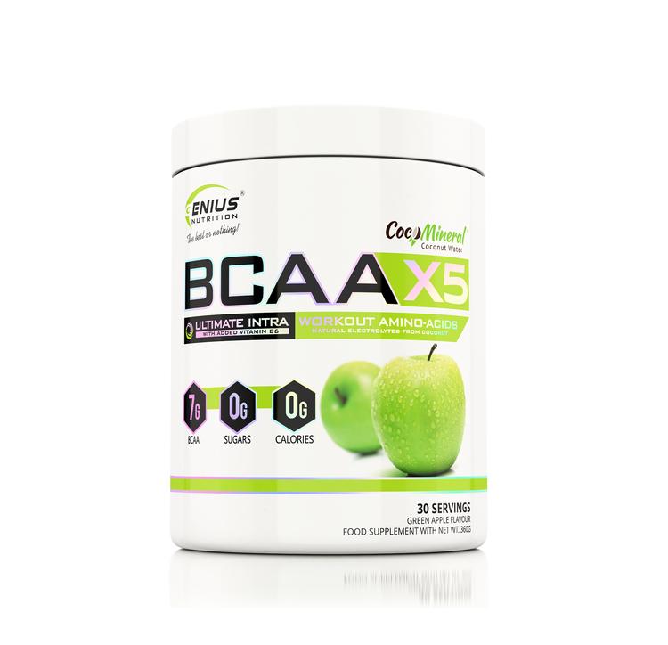 BCAA-X5 – Advanced Amino Acid Complex | Genius Nutrition | 360g - Science-Backed Performance BCAA-X5 – Advanced Amino Acid Complex | Genius Nutrition | 360g - product photo 4, Amino Acids & SPORT.