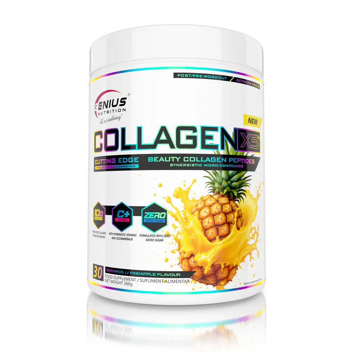 Collagen-X5 – Advanced Collagen Peptides | Genius Nutrition | 360g - Science-Backed Performance Collagen-X5 – Advanced Collagen Peptides | Genius Nutrition | 360g - product photo 2, HEALTH & Joints & Collagen.