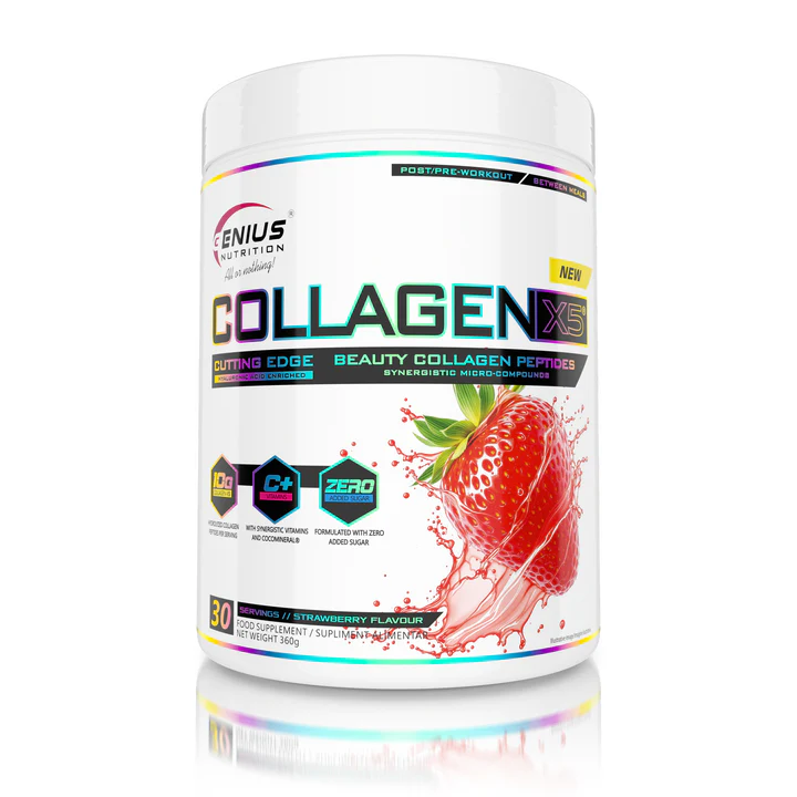 Collagen-X5 – Advanced Collagen Peptides | Genius Nutrition | 360g - Science-Backed Performance Collagen-X5 – Advanced Collagen Peptides | Genius Nutrition | 360g - product photo 1, HEALTH & Joints & Collagen.