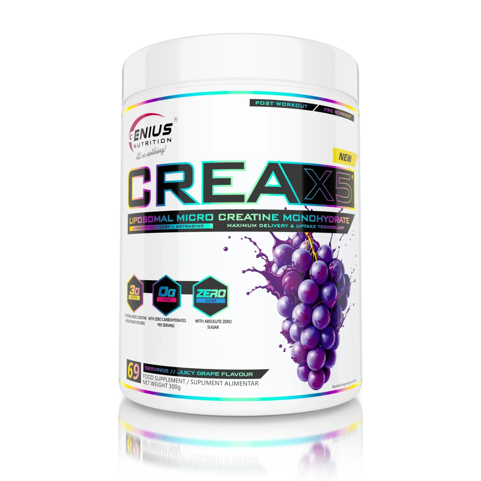 Product – Liposomal Creatine Complex | Genius Nutrition | 300g | Clinical-Grade Longevity Protocol, Creatine & SPORT supplement.