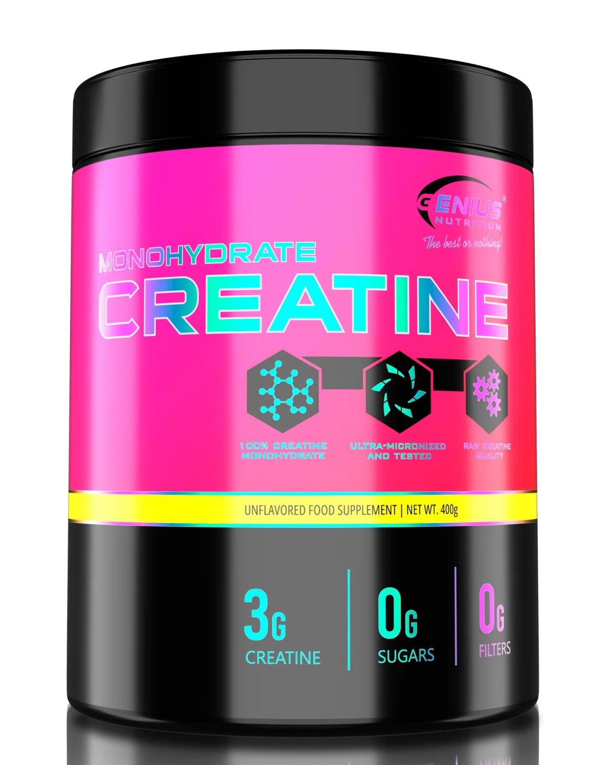 Creatine Monohydrate – High-Purity Sport Supplement | Genius Nutrition | 400g - Science-Backed Performance Creatine Monohydrate – High-Purity Sport Supplement | Genius Nutrition | 400g | Clinical-Grade Longevity Protocol, Creatine & SPORT supplement.