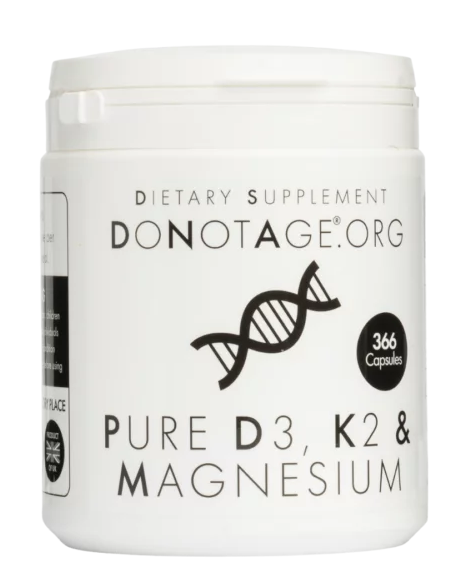 Pure D3, K2 & Magnesium kompleksas normaliai kaulų būklei palaikyti