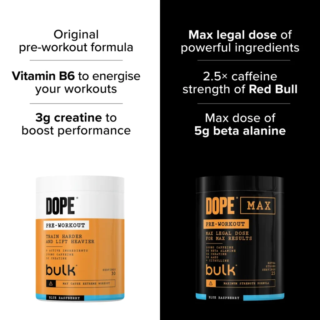 Dope Max Pre-Workout – Caffeine-Enriched Pre-Training Formula | BULK | 563g - product photo 4, Pre-Workout & Energy & SPORT.
