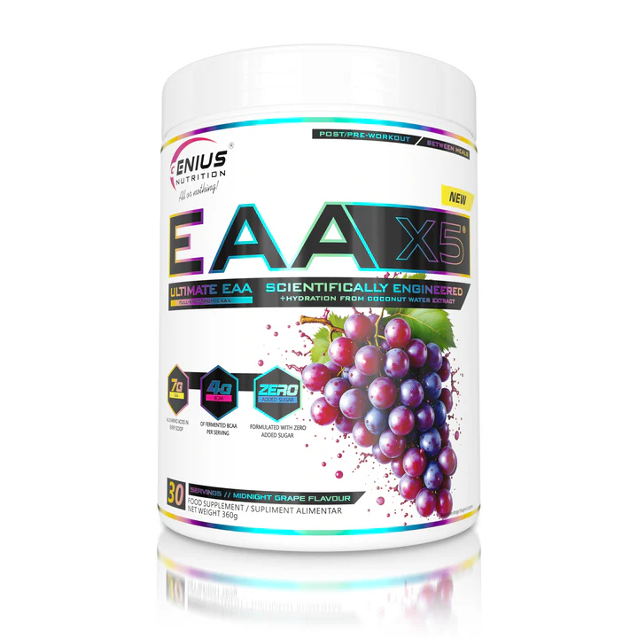 EAA-X5 – Complete Essential Amino Acid Blend | Genius Nutrition | 360 g - product photo 1, Amino Acids & SPORT.