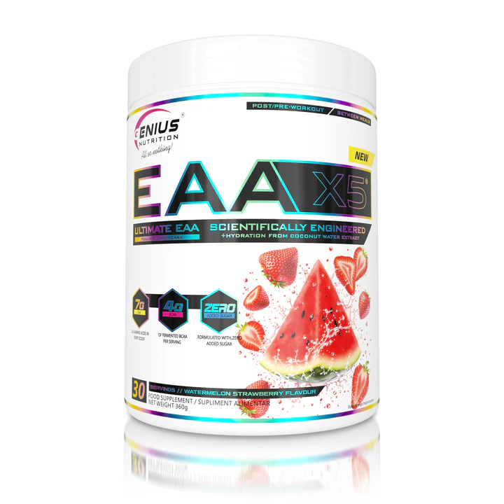 EAA-X5 – Complete Essential Amino Acid Blend | Genius Nutrition | 360 g - product photo 2, Amino Acids & SPORT.