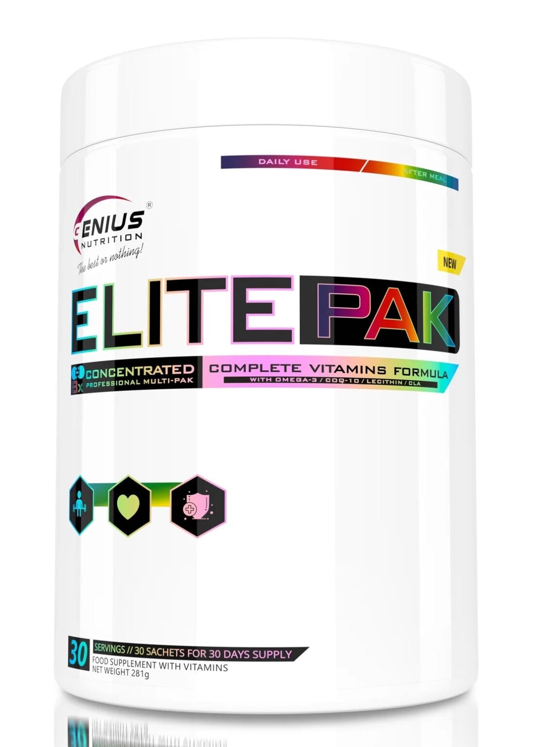 ElitePak – Comprehensive Daily Nutrient Complex | Genius Nutrition | 30 Packs | Clinical-Grade Longevity Protocol, HEALTH & Vitamins & Minerals supplement.