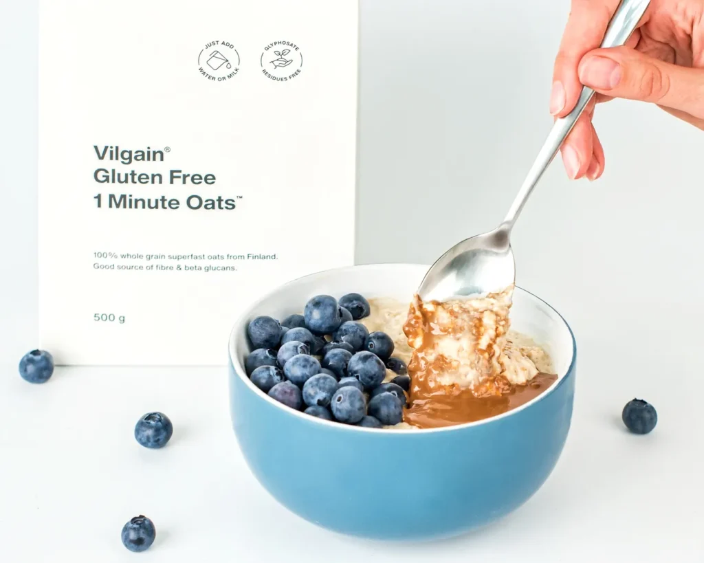 1 Minute Oats – Gluten-Free Organic Quick Preparation Oats | Vilgain | 500 g - product photo 2, FUNCTIONAL FOOD & Smart Meals & Complete Nutrition.
