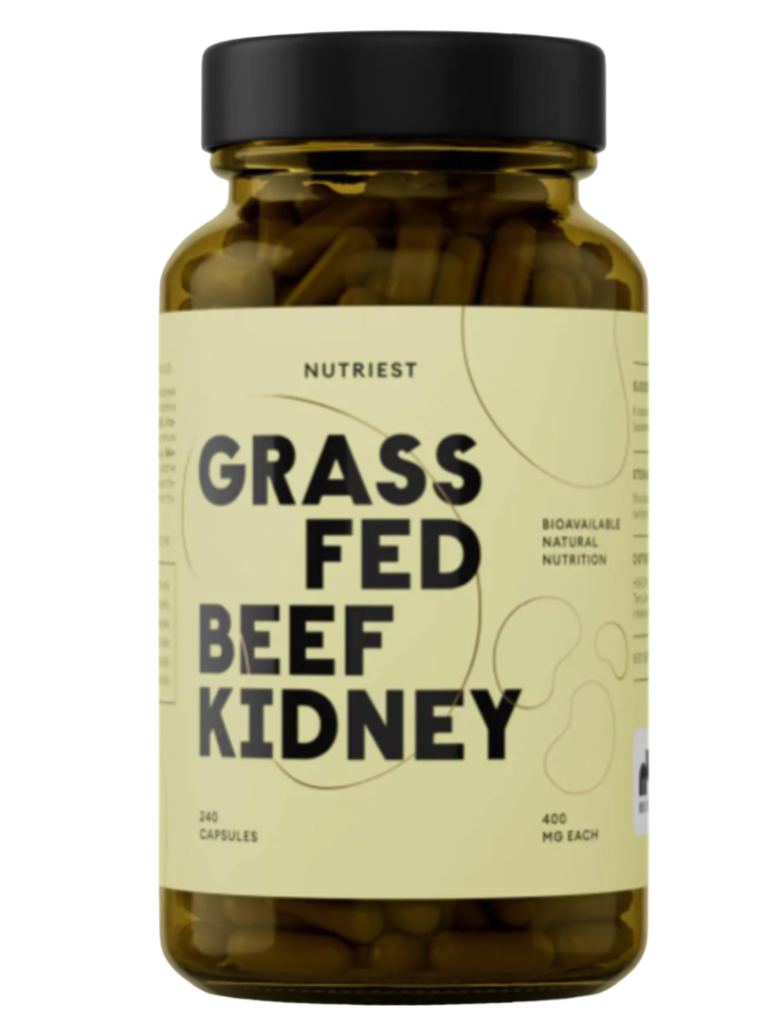Grass-Fed Beef Kidney – Ultimate Organ Complex | Nutriest | 240 Caps | Clinical-Grade Longevity Protocol, Ancestral Beef Organs & HEALTH supplement.