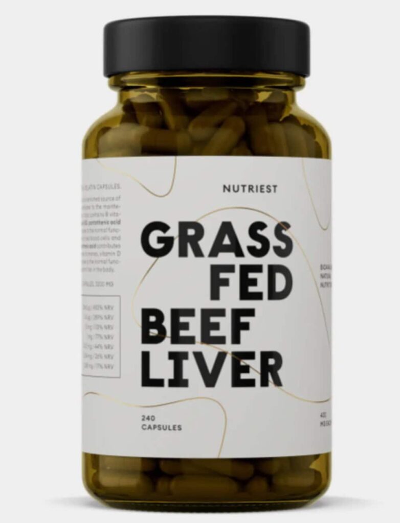 Grass-Fed Beef Liver – Premium Freeze-Dried Capsules | Nutriest | 240 Capsules - Science-Backed Performance Grass-Fed Beef Liver – Premium Freeze-Dried Capsules | Nutriest | 240 Capsules | Clinical-Grade Longevity Protocol, Ancestral Beef Organs & HEALTH supplement.