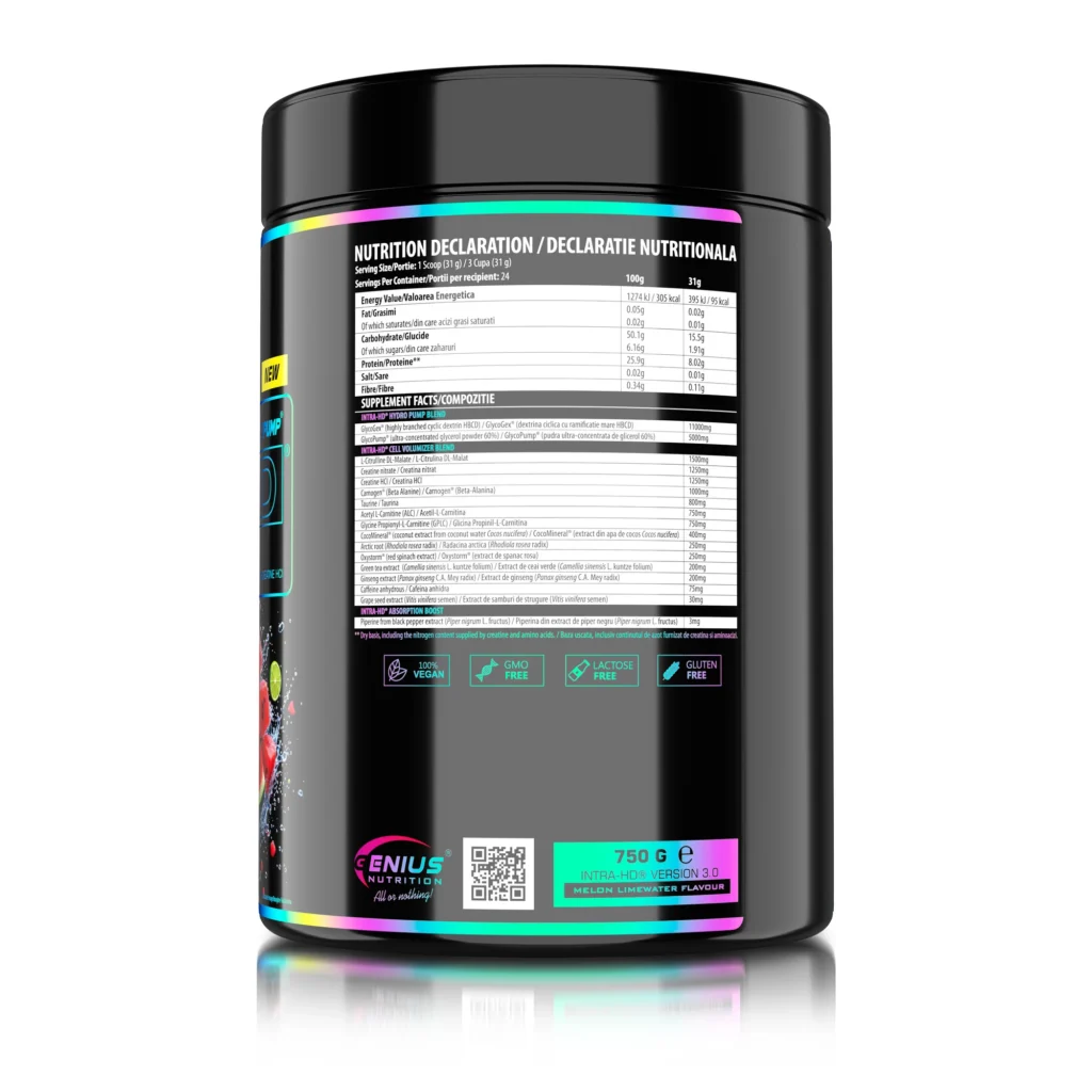 INTRA-HD® – Intra-Workout Complex | Genius Nutrition | 750g - Science-Backed Performance INTRA-HD® – Intra-Workout Complex | Genius Nutrition | 750g - product photo 2, Carbs & Mass Gainers & Pre-Workout & Energy.