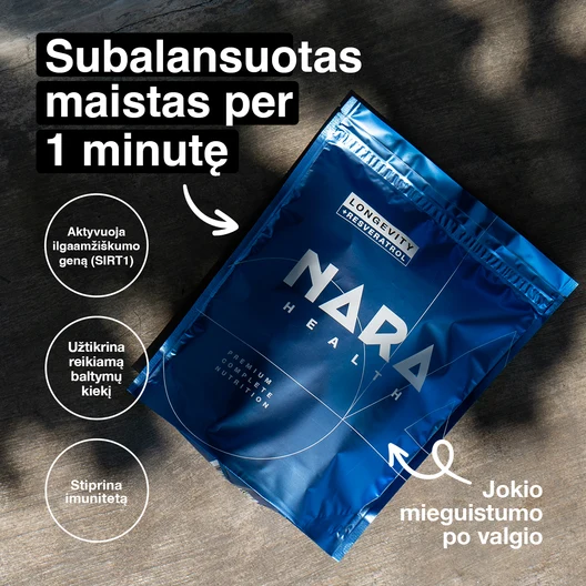 Longevity Shake – Enhanced Nutritional Formula | NARA Health | 1500g - product photo 2, FUNCTIONAL FOOD & Smart Meals & Complete Nutrition.