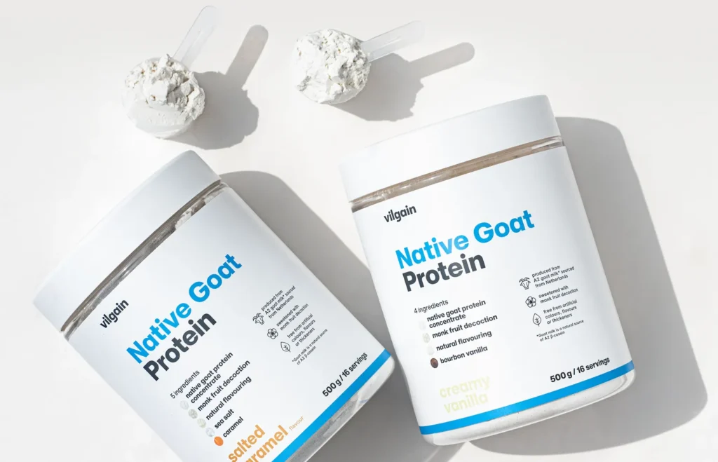 Vilgain Native Goat Protein – Premium Goat Milk Protein Blend | Vilgain | 500g - Science-Backed Performance Vilgain Native Goat Protein – Premium Goat Milk Protein Blend | Vilgain | 500g - product photo 1, Protein & SPORT.