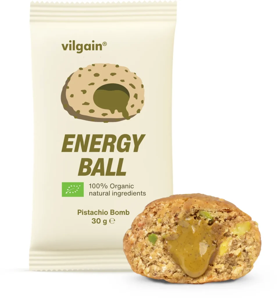 Organic Energy Ball Pistachio Cream – Nutritious Snack | Vilgain | 30g - product photo 2, FUNCTIONAL FOOD & Protein Snacks & Sweets.