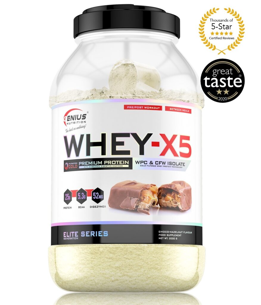 Whey-X5 – Performance Protein Blend | Genius Nutrition | 2000g | Clinical-Grade Longevity Protocol, Protein & SPORT supplement.