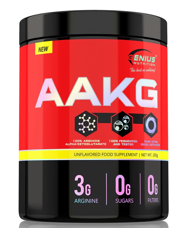 AAKG 200G – Performance Enhancement Powder | Genius Nutrition | 200g | Clinical-Grade Longevity Protocol, Pump & Nitric Oxide & SPORT supplement.