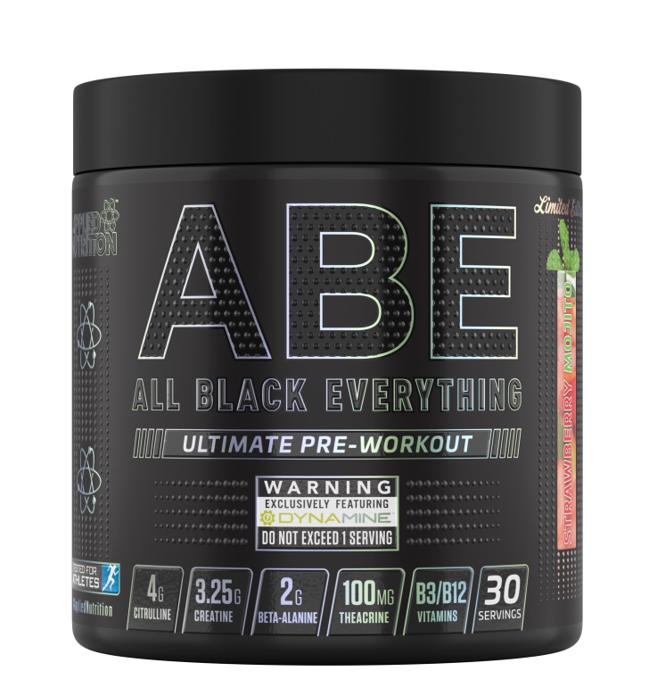 ABE Ultimate Pre-Workout – Pre-Workout Energizer | Applied Nutrition | 315g, 30 Servings | Clinical-Grade Longevity Protocol, Pre-Workout & Energy & SPORT supplement.