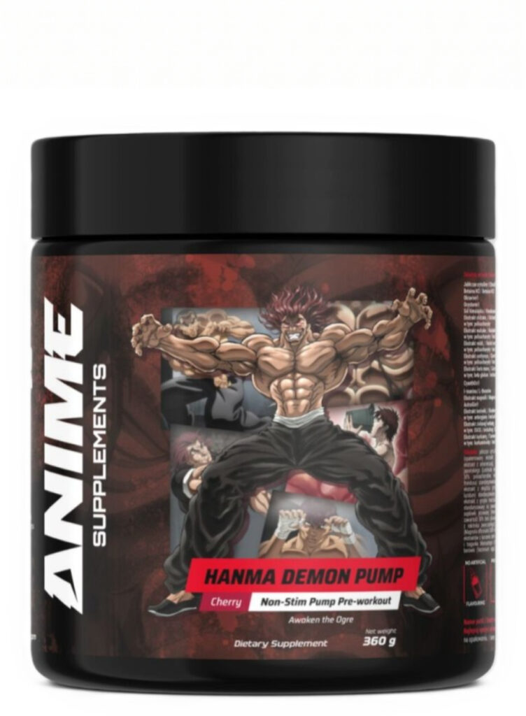Hanma Demon Pump – Advanced Exercise Performance Enhancement | Anime Supplements | 360g | Clinical-Grade Longevity Protocol, Pre-Workout & Energy & Pump & Nitric Oxide supplement.