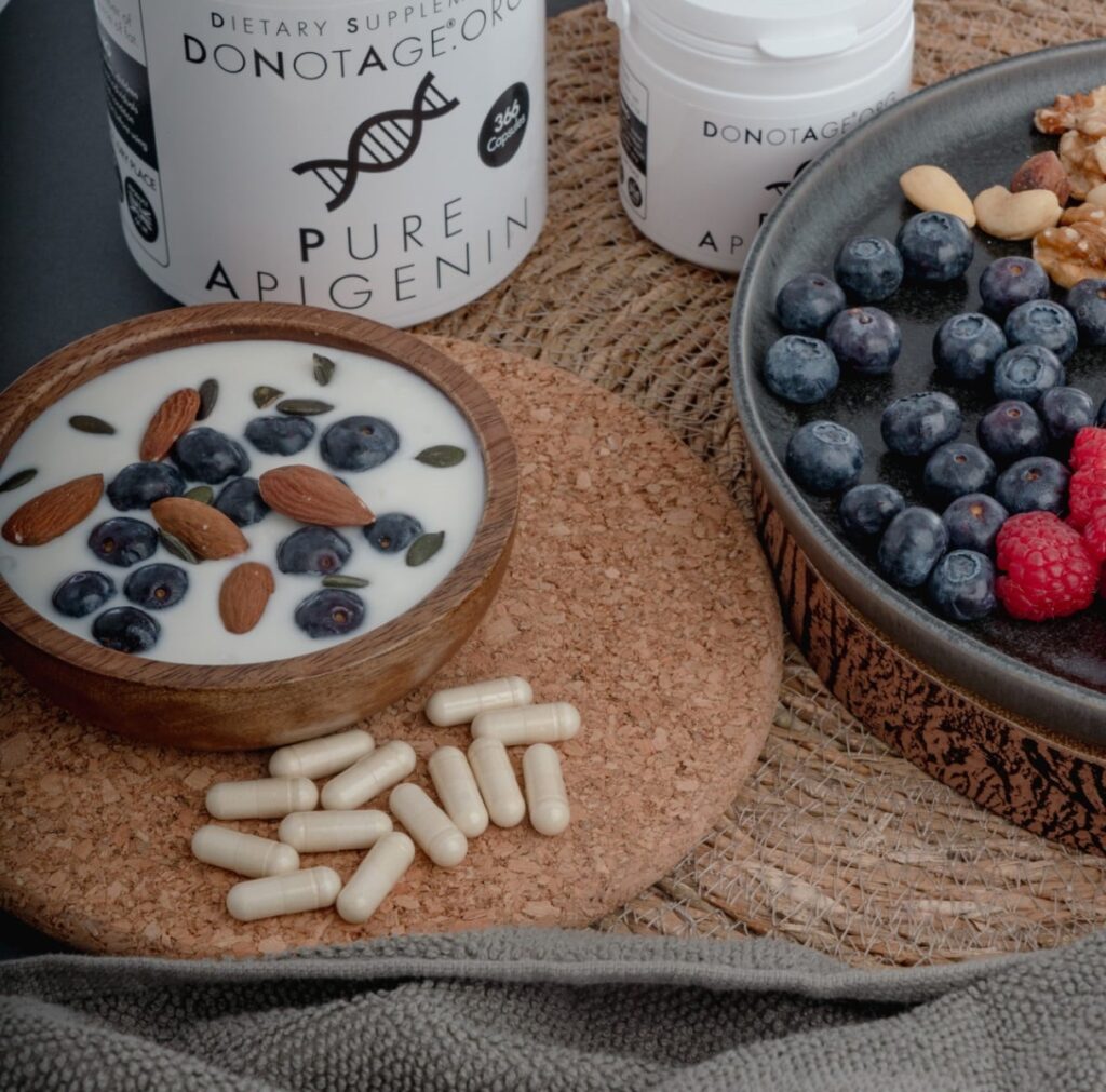 Pure Apigenin – High-Potency Supplement | DoNotAge | 60 Capsules - Science-Backed Performance Pure Apigenin – High-Potency Supplement | DoNotAge | 60 Capsules - product photo 1, SLEEP.