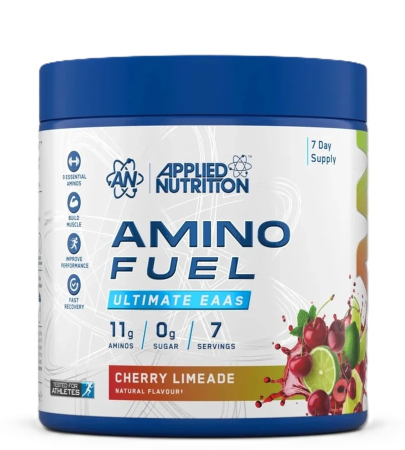 Amino Fuel EAA – Essential Amino Acids Cherry Limeade | Applied Nutrition | 91g | Clinical-Grade Longevity Protocol, Amino Acids & SPORT supplement.
