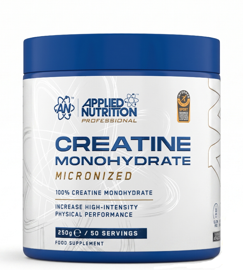 Applied Nutrition Creatine Monohydrate 250g maisto papildas sportininkams ir aktyviam gyvenimo būdui.