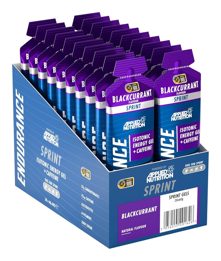 Endurance Sprint Gel – Isotonic Energy Gel with Caffeine | Applied Nutrition | 60g | Clinical-Grade Longevity Protocol, Pre-Workout & Energy & SPORT supplement.