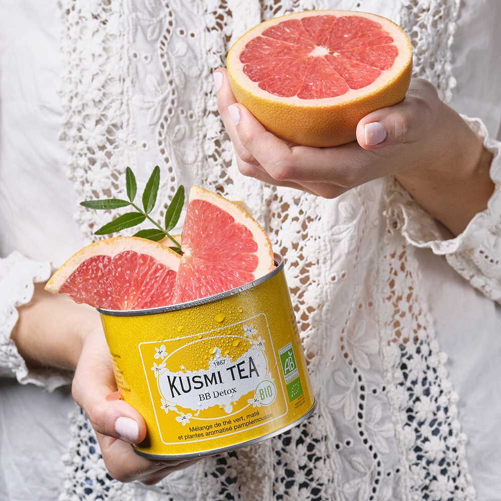 BB Detox Aromatic Organic Tea – Detoxifying Herbal Blend | Kusmi Tea | 100g - product photo 1, Bio-Coffee, Matcha & Teas & FUNCTIONAL FOOD.