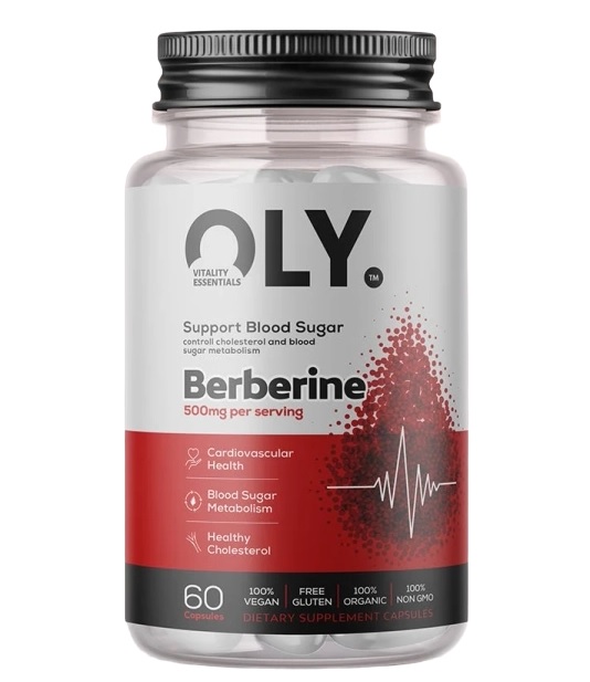 Berberine – Advanced Botanical Extract | OLY | 60 Capsules | Clinical-Grade Longevity Protocol, LONGEVITY & Metabolic Health & Glucose supplement.