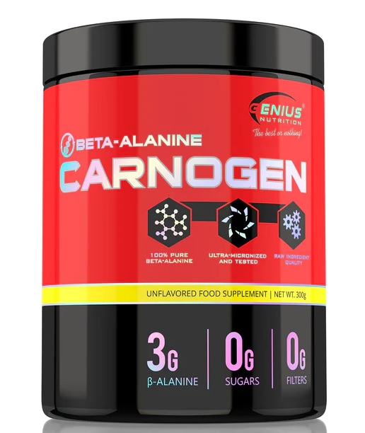 CarnoGen Beta-Alanine – Enhanced Endurance Support | Genius Nutrition | 300g | Clinical-Grade Longevity Protocol, Amino Acids & SPORT supplement.