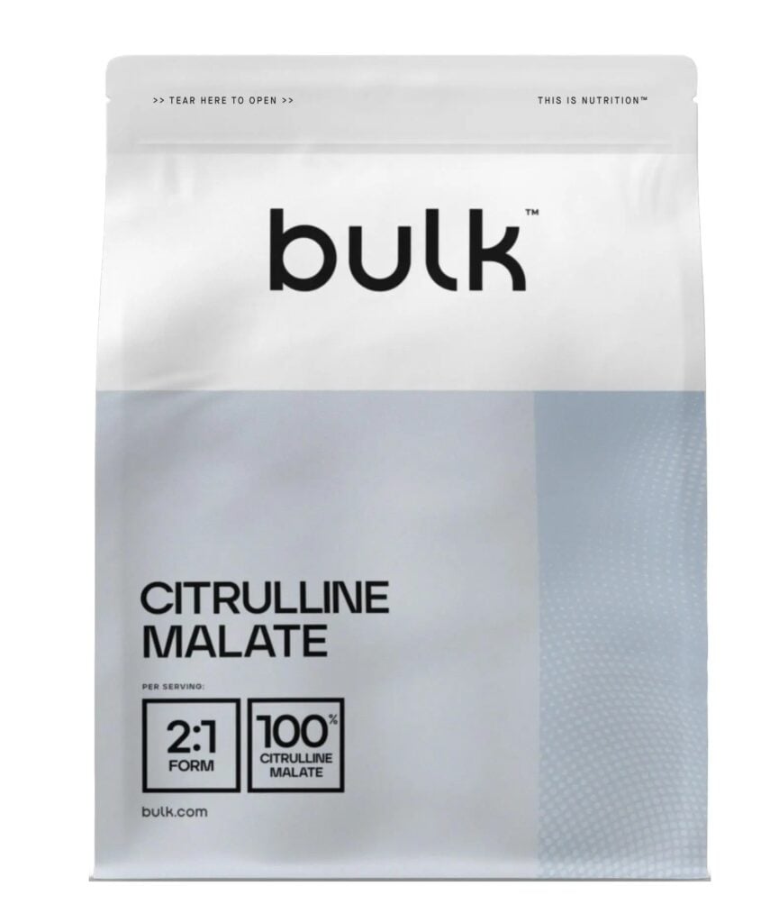 Bulk Citrulline Malate 2:1 milteliai – grynas citrulino malatas ištvermei ir raumenų pompai.