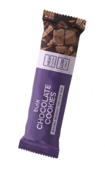 Macro Munch Protein Bar Chocolate Cookies – Protein Snack | BULK | 62g - Science-Backed Performance Macro Munch Protein Bar Chocolate Cookies – Protein Snack | BULK | 62g | Clinical-Grade Longevity Protocol, FUNCTIONAL FOOD & Protein Snacks & Sweets supplement.