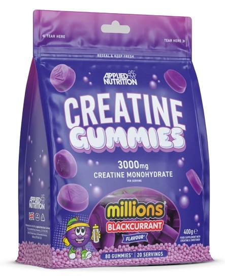 Creatine Gummies – Delicious Creatine Gummies | Applied Nutrition | 80 Count | Clinical-Grade Longevity Protocol, Creatine & SPORT supplement.