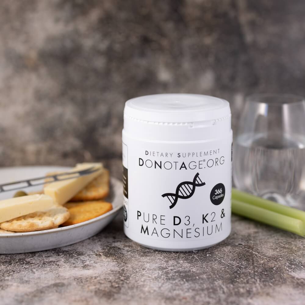 Pure Vitamin D3, K2 & Magnesium – Advanced Bone and Immune Support | DoNotAge | 60 Capsules - product photo 1, HEALTH & Vitamins & Minerals.