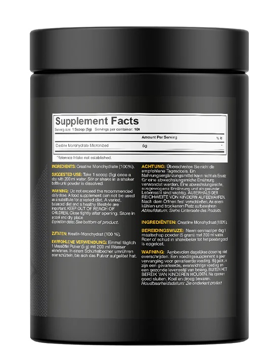 Dedicated Creatine Monohydrate – Pure Muscle Support | Dedicated Nutrition | 500g - Science-Backed Performance Dedicated Creatine Monohydrate – Pure Muscle Support | Dedicated Nutrition | 500g - product photo 1, Creatine & SPORT.
