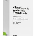 1 Minute Oats – Gluten-Free Organic Quick Preparation Oats | Vilgain | 500 g
