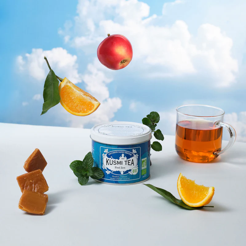 Feel Zen – Relaxing Tea | Kusmi Tea | 100g - Science-Backed Performance Feel Zen – Relaxing Tea | Kusmi Tea | 100g - product photo 1, Bio-Coffee, Matcha & Teas & FUNCTIONAL FOOD.