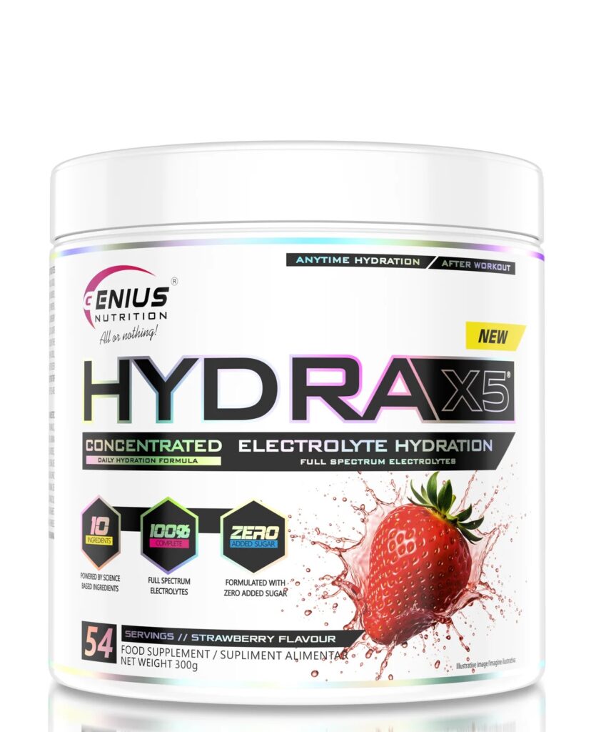 Hydra-X5 – Advanced Hydration Formula | Genius Nutrition | 300g - Science-Backed Performance Hydra-X5 – Advanced Hydration Formula | Genius Nutrition | 300g | Clinical-Grade Longevity Protocol, Electrolytes & Hydration & SPORT supplement.