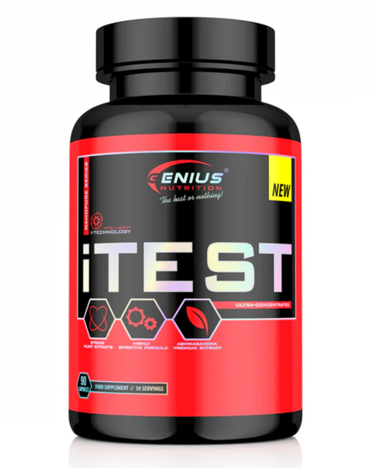 iTest – Testosterone Support Formula | Genius Nutrition | 90 Capsules | Clinical-Grade Longevity Protocol, HEALTH & Men’s Biology supplement.