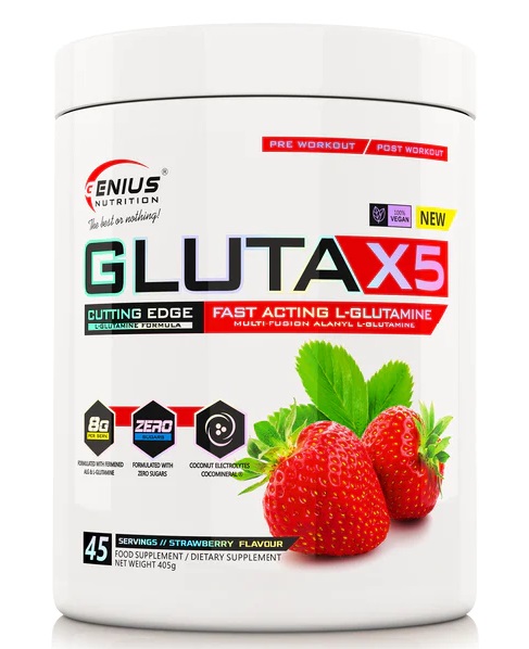 Gluta-X5 – Advanced L-Glutamine Formula | Genius Nutrition | 405g - Science-Backed Performance Gluta-X5 – Advanced L-Glutamine Formula | Genius Nutrition | 405g | Clinical-Grade Longevity Protocol, Amino Acids & SPORT supplement.