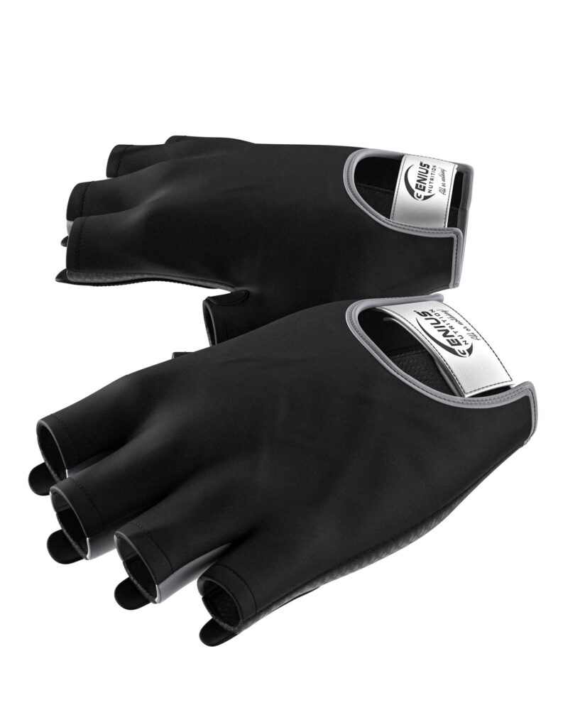 Gym Gloves GG 4 Black | Genius Nutrition | | Clinical-Grade Longevity Protocol, Apparel & GEAR supplement.