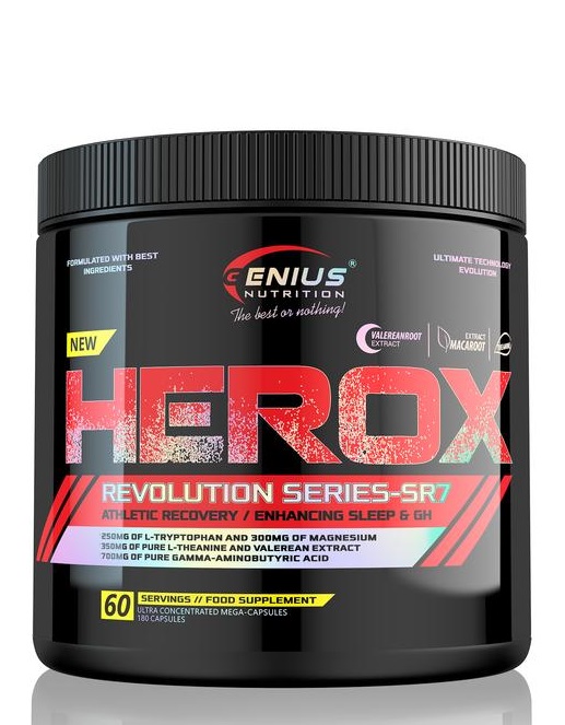 HeroX SR7 – Rest & Recovery Complex | Genius Nutrition | 180 Capsules - Science-Backed Performance HeroX SR7 – Rest & Recovery Complex | Genius Nutrition | 180 Capsules | Clinical-Grade Longevity Protocol, Natural Anabolics & Muscle Builders & SLEEP supplement.