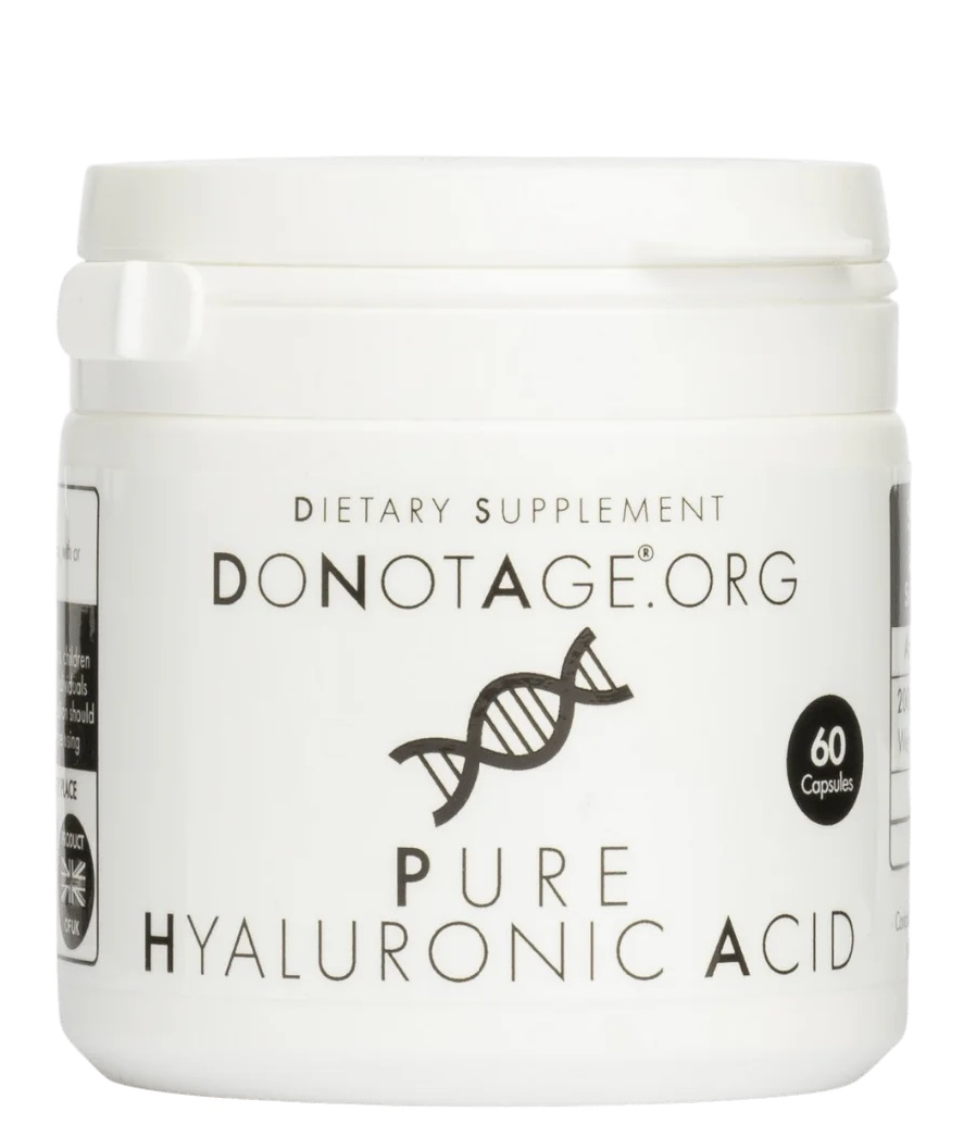 Pure Hyaluronic Acid – High Molecular Weight Formula | DoNotAge | 60 Capsules | Clinical-Grade Longevity Protocol, HEALTH & Joints & Collagen supplement.