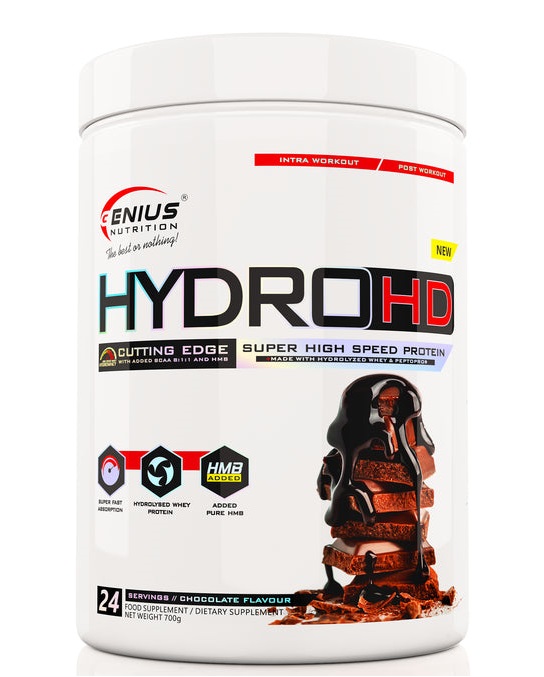 Hydro-HD – Hydrolyzed Whey Protein Complex | Genius Nutrition | 700g | Clinical-Grade Longevity Protocol, Pre-Workout & Energy & SPORT supplement.