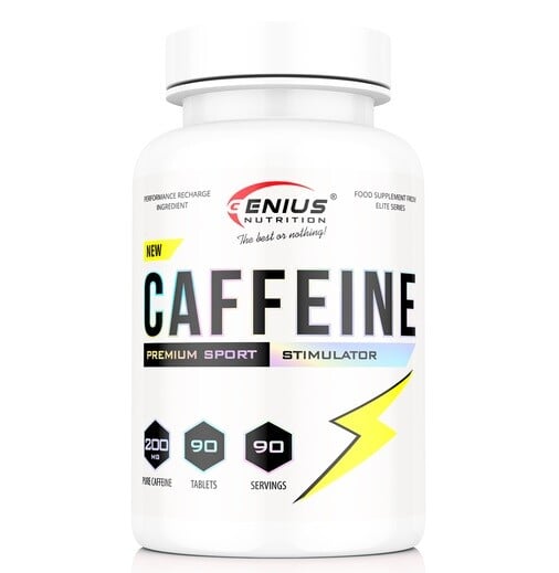 Caffeine 200mg – High Potency Caffeine Tablets | Genius Nutrition | 90 Tablets - Science-Backed Performance Caffeine 200mg – High Potency Caffeine Tablets | Genius Nutrition | 90 Tablets | Clinical-Grade Longevity Protocol, Pre-Workout & Energy & SPORT supplement.