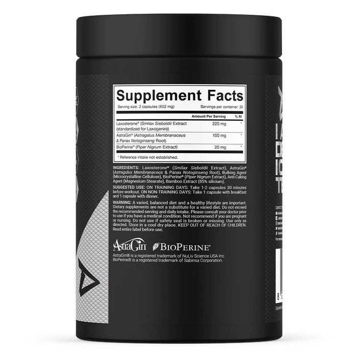 Laxo-Bol – Laxosterone® & AstraGin® Optimized Performance Formula | Dedicated Nutrition | 60 Capsules - Science-Backed Performance Laxo-Bol – Laxosterone® & AstraGin® Optimized Performance Formula | Dedicated Nutrition | 60 Capsules - product photo 1, Natural Anabolics & Muscle Builders & SPORT.
