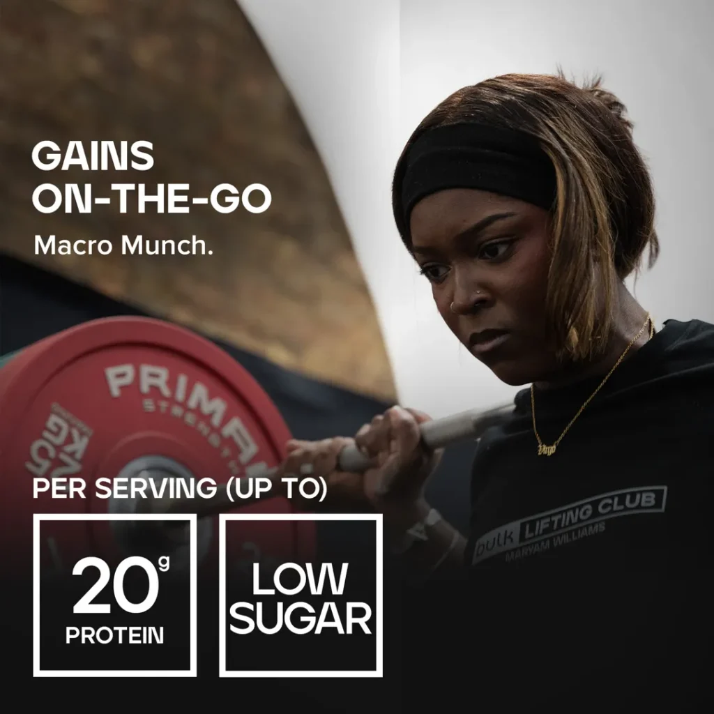 Macro Munch Protein Bar V2 Salted Caramel – High-Protein Nutrition Bar | BULK | 62g - Science-Backed Performance Macro Munch Protein Bar V2 Salted Caramel – High-Protein Nutrition Bar | BULK | 62g - product photo 5, FUNCTIONAL FOOD & Protein Snacks & Sweets.