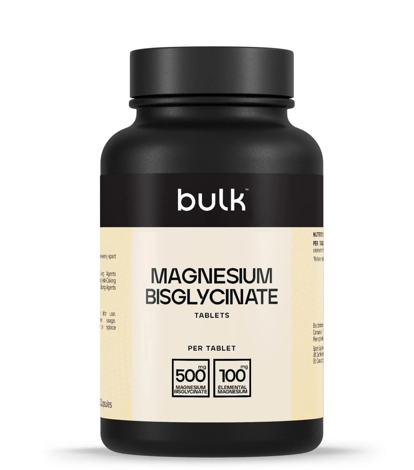Magnesium Bisglycinate – 500mg Magnesium Supplement | BULK | 60 Tablets | Clinical-Grade Longevity Protocol, HEALTH & Nervous System & Stress supplement.