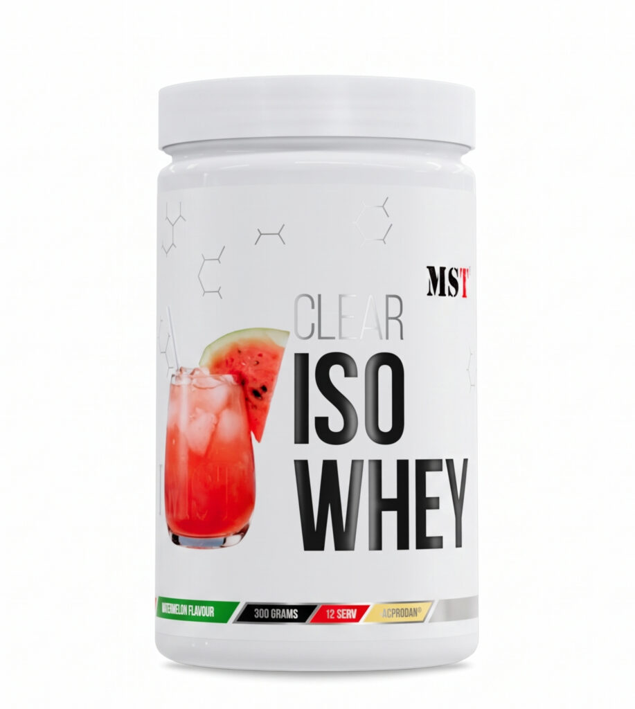 MST Clear ISO Whey maisto papildas sportininkams ir aktyviam gyvenimo būdui.