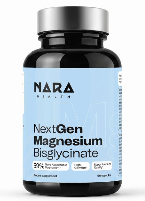 NextGen Magnesium Bisglycinate – Chelated Magnesium Capsule | NARA Health | 60 Capsules - Science-Backed Performance NextGen Magnesium Bisglycinate – Chelated Magnesium Capsule | NARA Health | 60 Capsules | Clinical-Grade Longevity Protocol, HEALTH & SLEEP supplement.
